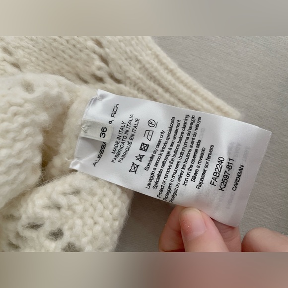 NWT Alessandra Rich Cropped Cardigan - Picture 5 of 6